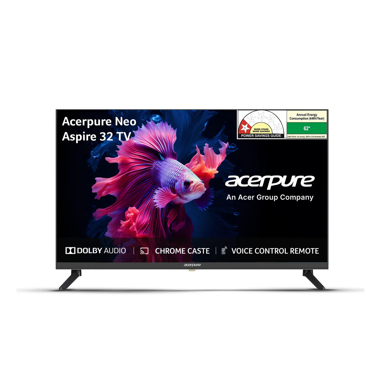 Acerpure 80 cm (32 inches) Aspire Neo HD Ready Smart Google TV