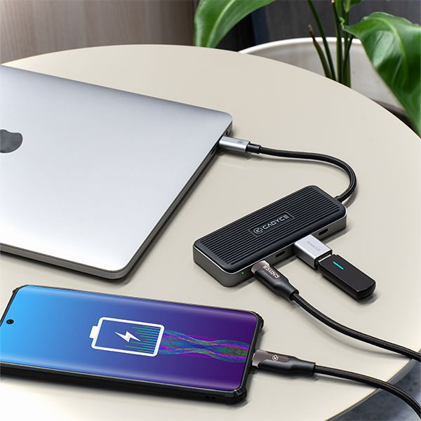 Cadyce CA-CC4H10G USB-C to USB-C 3.1 Gen2 4-Port Hub