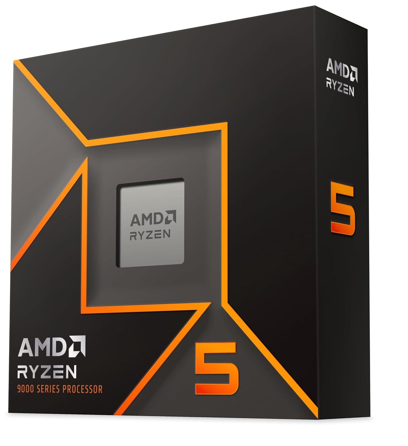 AMD Ryzen 5 9600X Desktop Processor with Integrated Radeon Graphics, 6 cores 12 Threads 32 MB Cache Base Clock 3.9GHz Upto 5.4GHz AM5 Socket, Memory DDR5 Up to 5600 MT/s, 65W TDP - 100-100001405WOF