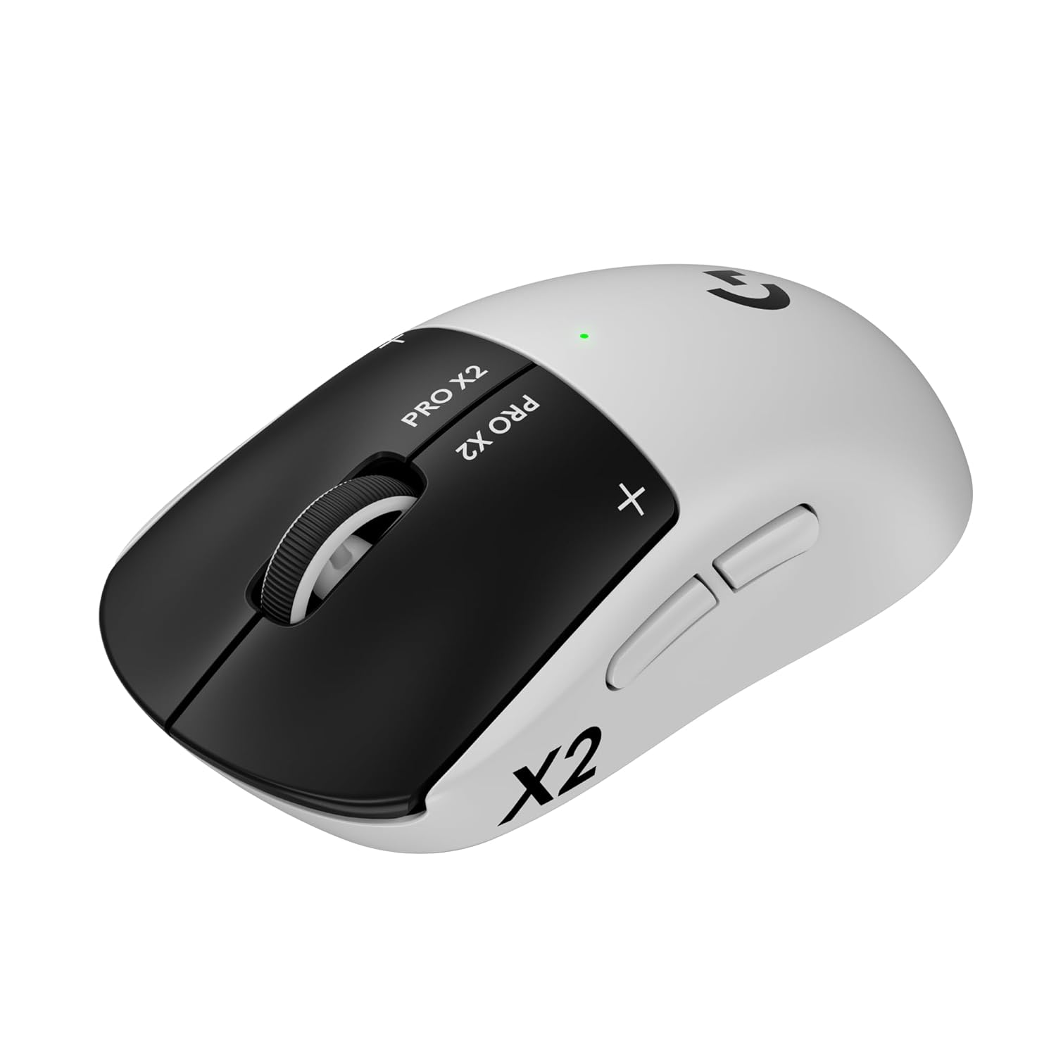 Logitech PRO X2 SUPERSTRIKE Lightspeed Wireless Gaming Mouse with The Fastest Click in the World, Ultra Lightweight (61 g), Customizable Click Haptics, USB-C Charging, for PC/Mac/Laptop - White