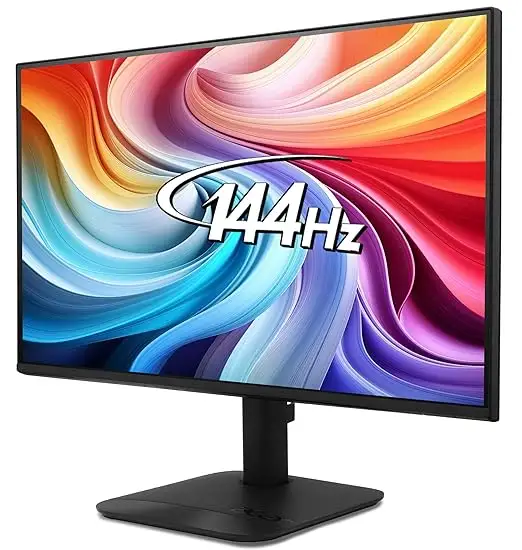 Acer EK240Y P6 23.8 Inch IPS Full HD Backlit LED Monitor I 144Hz Refresh Rate, 1MS VRB Response Time, AMD FreeSync I 1 x VGA 1 x HDMI with Inbox HDMI Cable I Zero Frame Design I Eye Care I Black