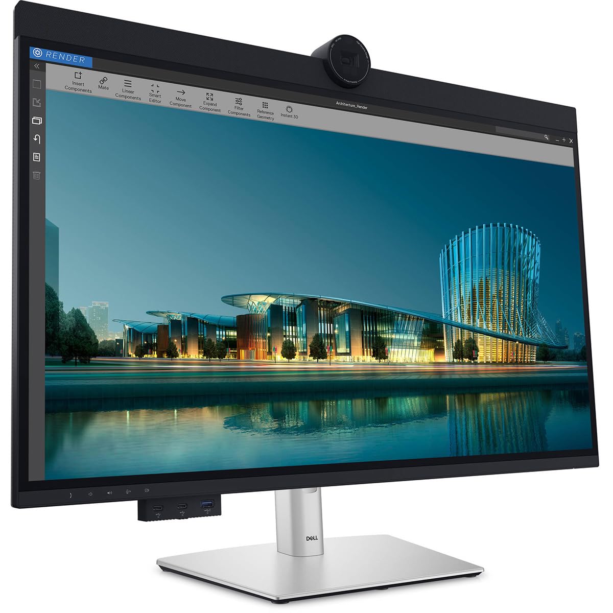 Dell 32" (81.28 cm) UltraSharp Monitor-U3224KB, Resolution 6K 6144 x 3456@60Hz, IPS-Panel, HDMI 2.1, Mini DisplayPort 2.1, 2 x Thunderbolt™ 4, USB Type-C, 5X USB Type-A, RJ45 Connector, 2X USB Type-C