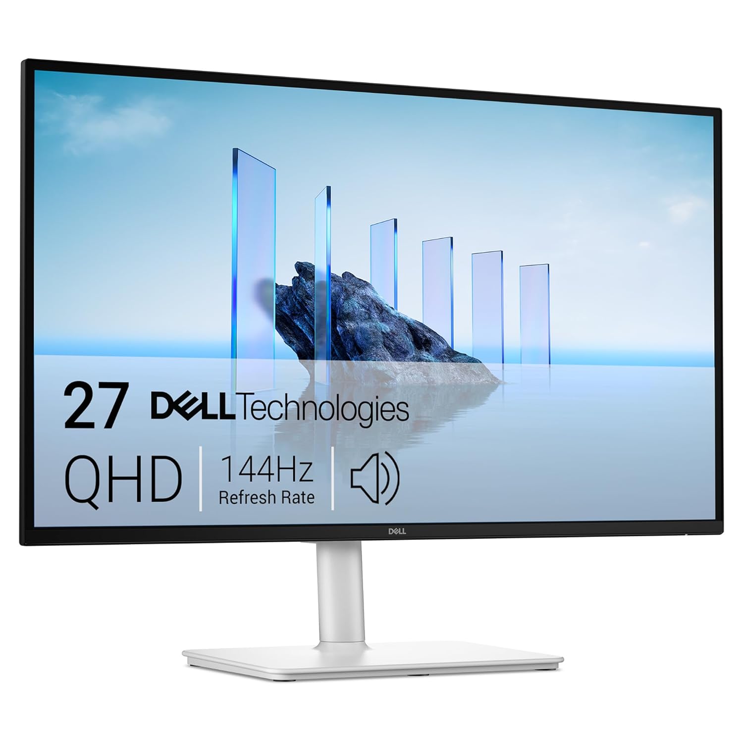 Dell S2725DSM 27"/68.58cm QHD Monitor, 144Hz, IPS Panel, 1ms Response, Brightness 350 cd/m2, Contrast 1500:1, Dual Speakers 6W, HDMI, DP Port, Warranty 3 Years, TÜV Rheinland 4-Star Eye Comfort