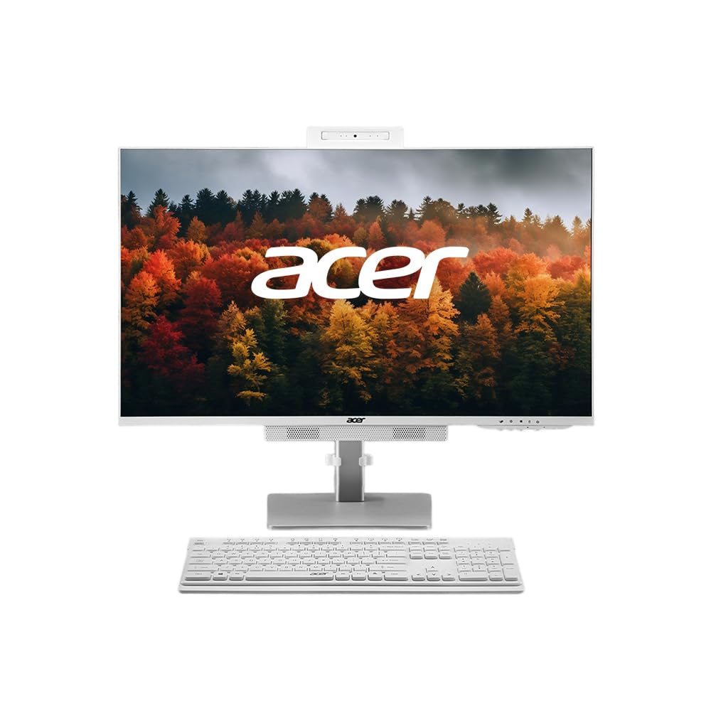 Acer Aspire All In One C 24 I5 12th gen | 8gb |512gb Ssd | 24" Full Hd Ips Screen | Win 11 Home | MS office 2021 | 3 years wty | 5mp camera | Speaker | Giga Lan- White
