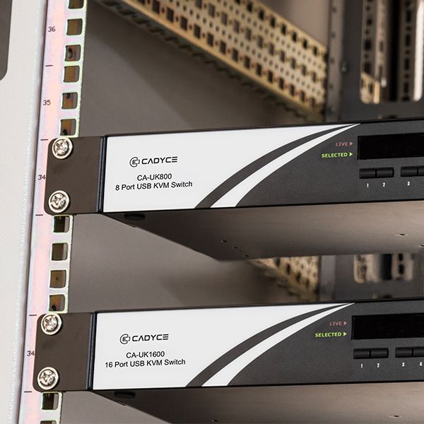 Cadyce CA-UK800 – 8-Port Rackmount USB KVM Switch