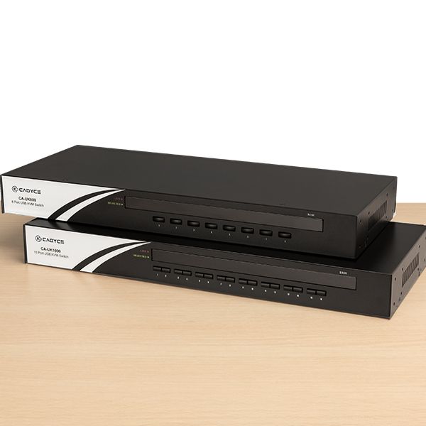 Cadyce CA-UK1600 – 16-Port Rackmount USB & PS/2 KVM Switch